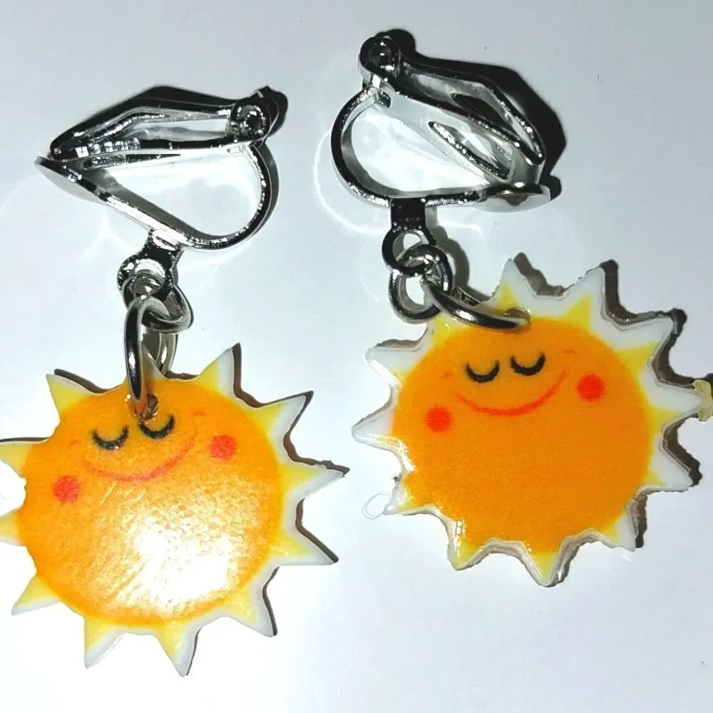 Super cute girls clip-on earrings